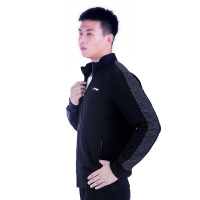 [自营]李宁(LI-NING) 17秋季 男卫衣开衫外套春季连帽立领运动运动卫衣/套头衫AWDM845