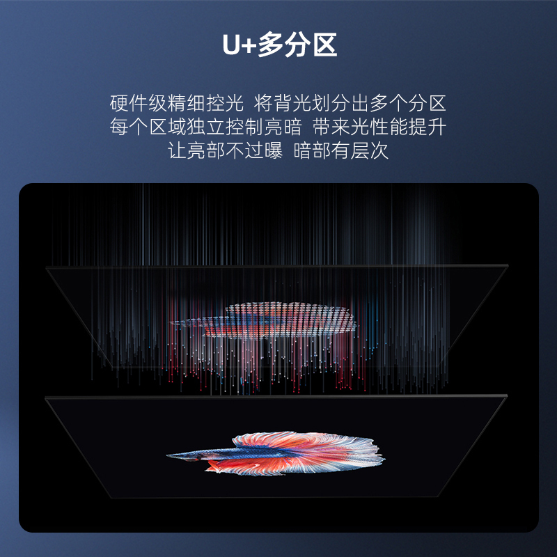 海信电视65E5H 65英寸 多分区背光 120Hz高刷MEMC 4K超高清全面屏智能液晶智慧屏游戏平板电视机 55