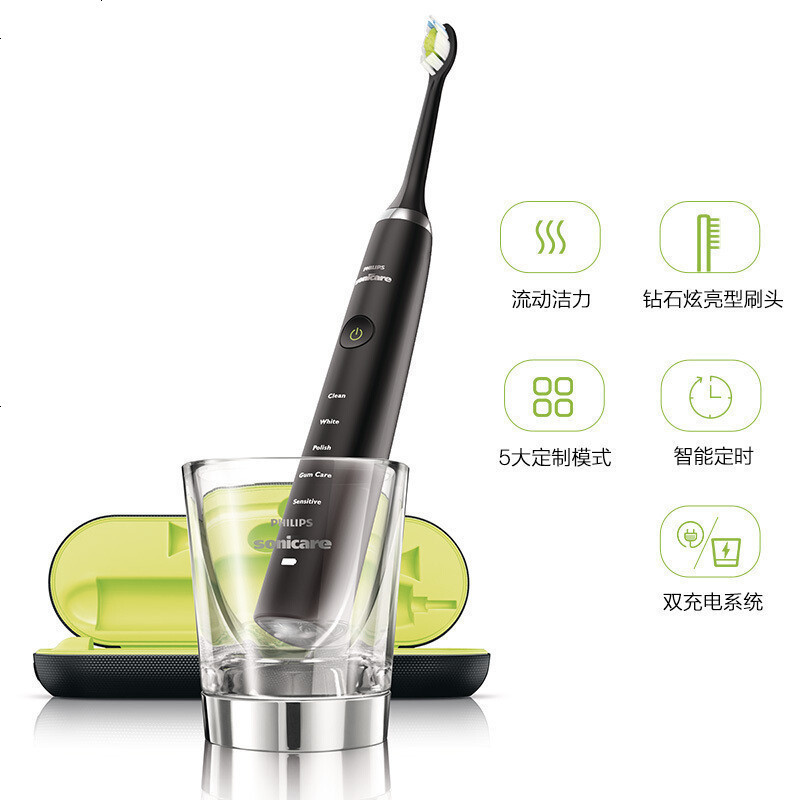 飞利浦(Philips)电动牙刷 HX9352/04 清洁成人充电式 31000频次声波震动式五大模式HX9362同款高清大图