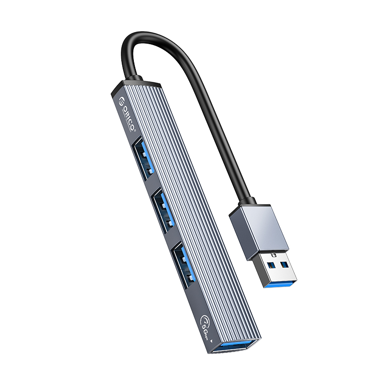 奥睿科(ORICO)USB3.0分线器扩展4口HUB集线器一拖四拓展坞转换器笔记本电脑接口拓展全铝转接头