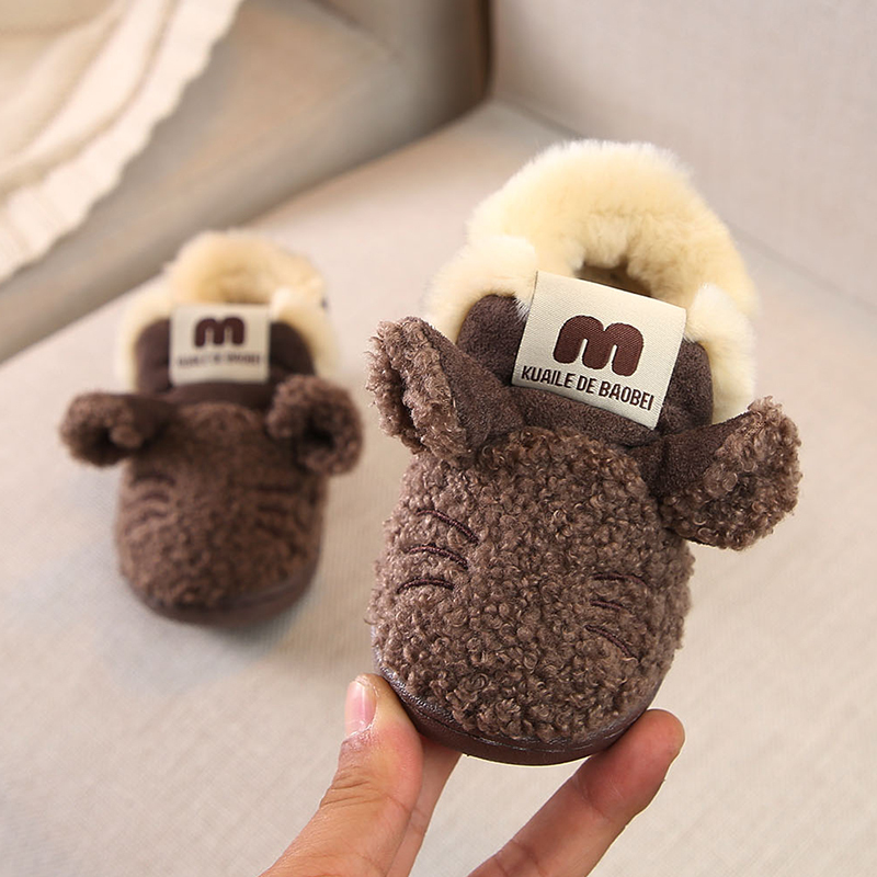 儿童棉鞋男冬季婴幼儿加绒女宝宝雪地靴智扣13岁2保暖二棉鞋防滑靴子