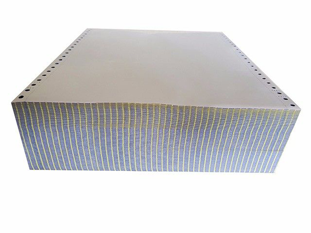 新金骐 电脑针式打印纸 发票清单打印纸 241-3 三联彩三等份 撕边(1000页)高清大图