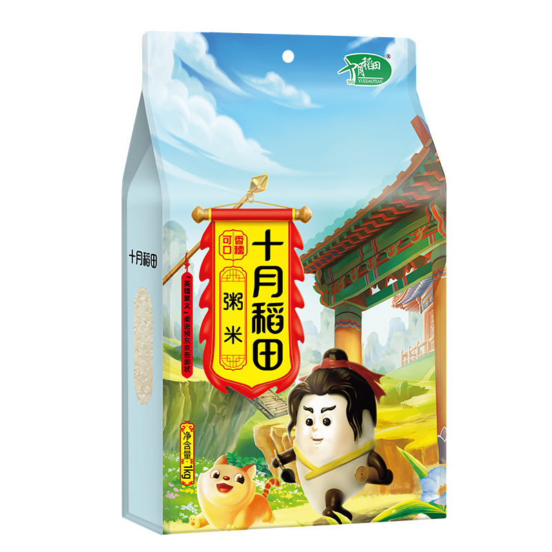 十月稻田 粥米-1kg*2袋高清大图