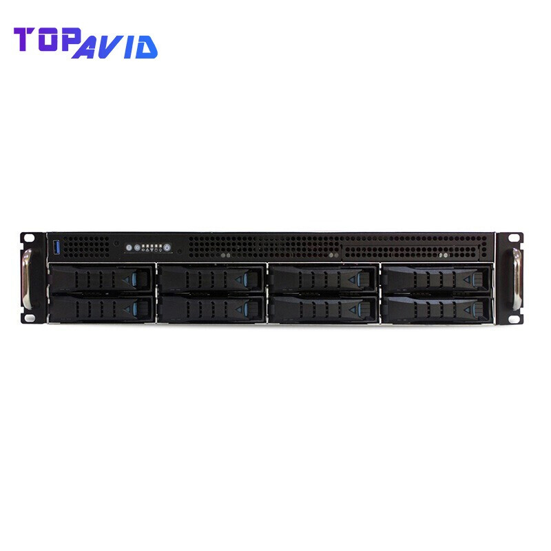 拓普(TOPAVID) SRB2L8512 12盘 10G光纤共享存储阵列 视频编辑 配置六通道万兆光纤接口网络存储