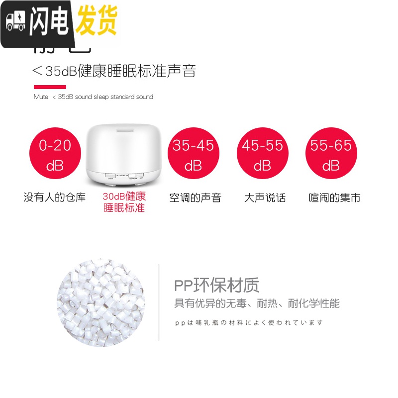 三维工匠香薰灯家用卧室精油灯香薰加湿器喷雾机插电香薰机生日 暖灯500ML-3瓶植物精油香薰灯炉/器具高清大图