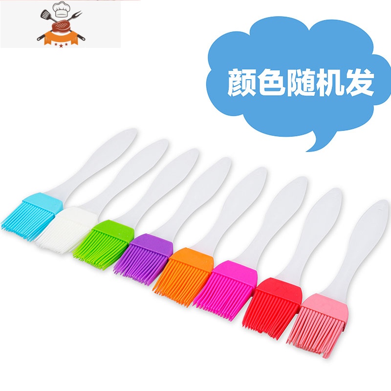 可高温硅胶刷 烧烤刷 油刷 烘焙烧烤 黄油刷 烘焙工具 敬平 小号硅胶刷高清大图