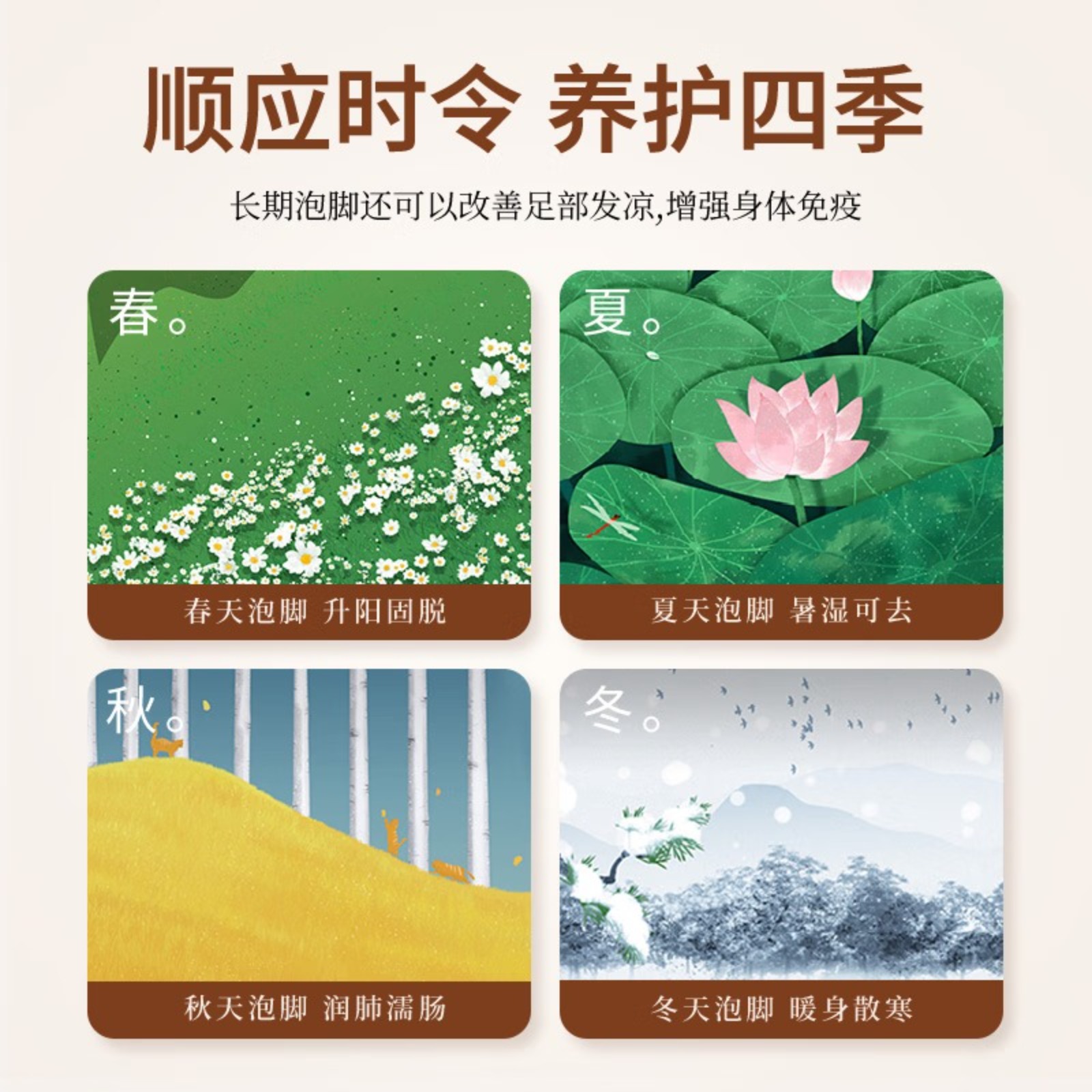 瑶辰泡脚药包足浴包30g/包*30包 (草本艾草可搭配排湿祛湿驱寒手脚冰凉调理)高清大图