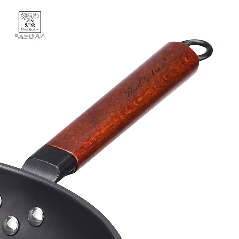 火象古风精铁两件套锅具32cm炒锅22cm汤锅 HXG-TZ344高清大图