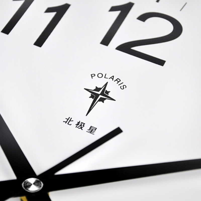 北极星 POLARIS 6804 挂钟 15英寸 木纹日历款