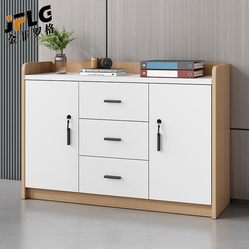 苏宁 金菲罗格 办公家具 可定制颜色会议茶水柜储物柜 1600*400*800四门矮柜高清大图