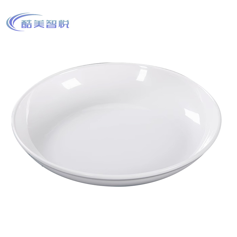 酷美智悦 密胺深盘8英寸20.2*3.4cm KM-BH123 个高清大图