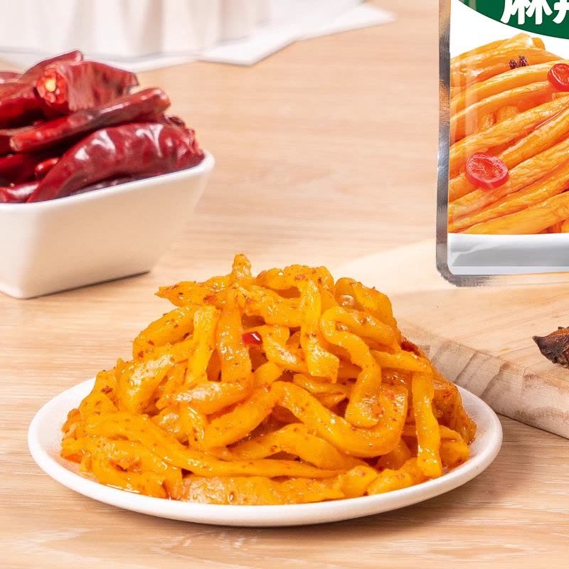 吉香居麻辣香辣萝卜干大头菜榨菜下饭菜咸菜开味小菜四川泡菜80g*3图片