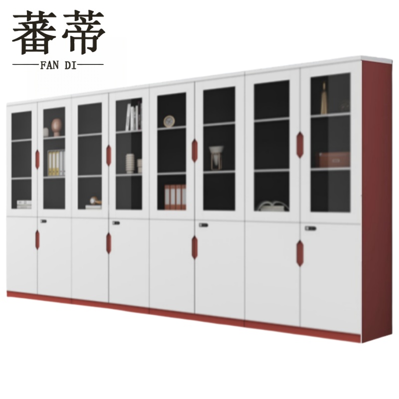 蕃蒂 档案柜8门上玻 台