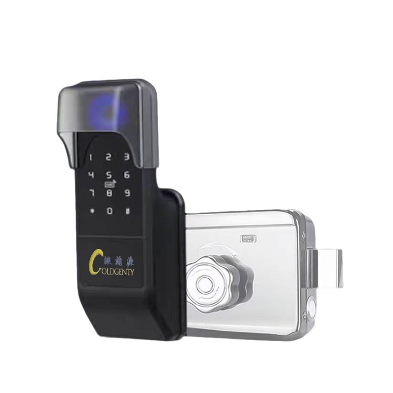 铁渝源 户外防水指纹密码智能锁 WD-G108-W 把高清大图