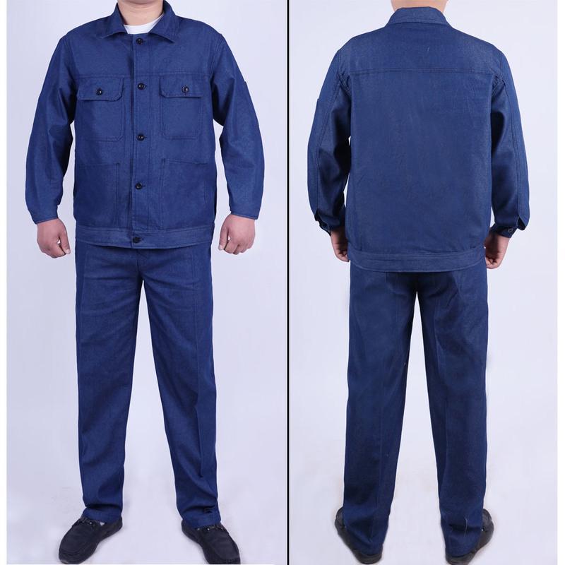 薄款裤子16080as夏季薄款劳保工作服男套装上衣裤子透气吸汗耐磨电焊