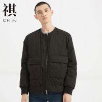 【2件2.5折价：136.3，14日0点】CHIN祺款轻薄服男新款春秋季锦纶服圆领文艺男商务休闲流外套轻