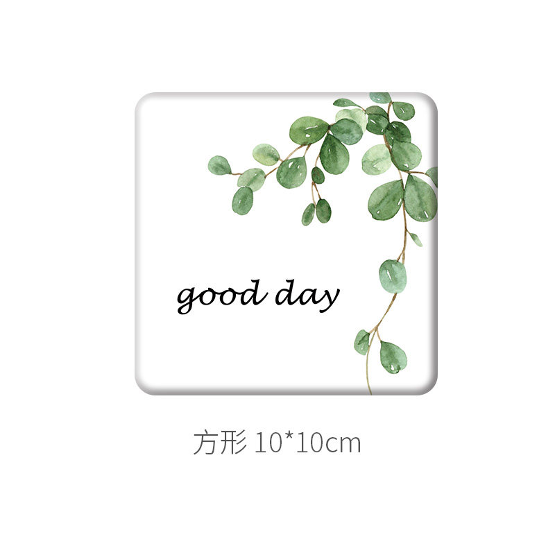 肥皂架卫生间硅藻泥吸水垫洗手台创意个性可爱硅藻土洗漱垫香皂盒 三维工匠 正方形叶知秋高清大图