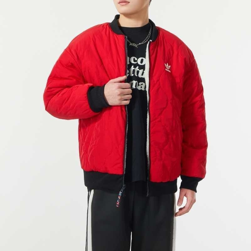 adidas/阿迪达斯三叶草外套运动休闲保暖两面穿男女夹克IX4214 D