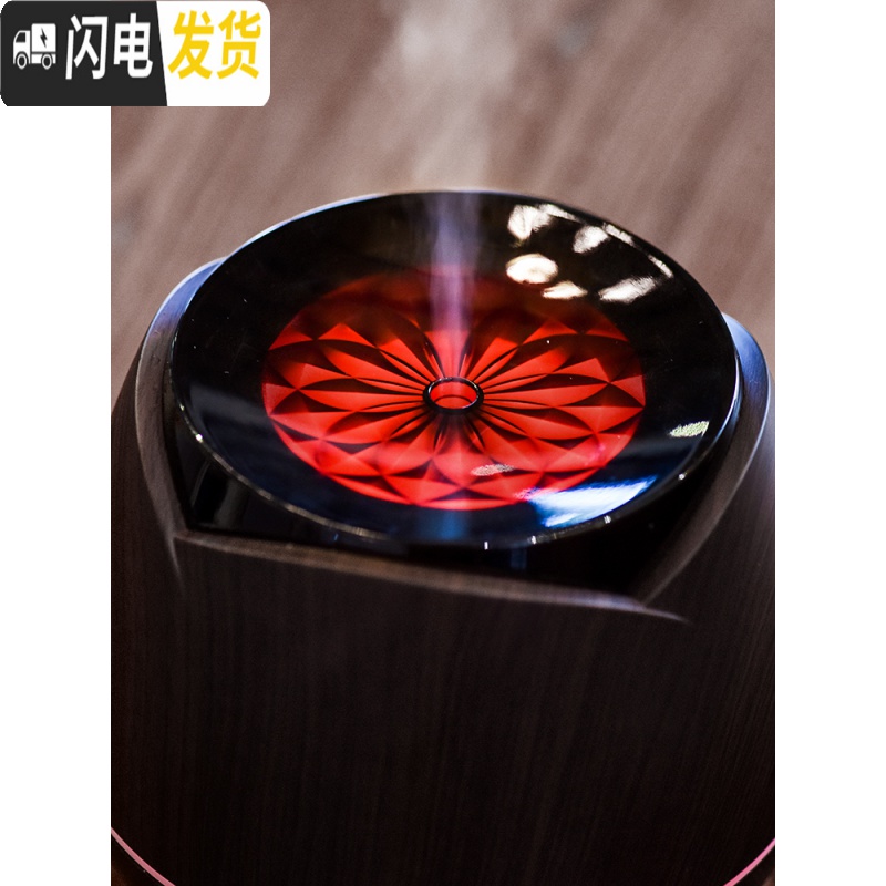 三维工匠自然良品超声波香薰机喷雾机家用卧室内加湿器精油香薰灯 七彩单机+5瓶20ML精油(半年用量)香薰灯炉/器具高清大图