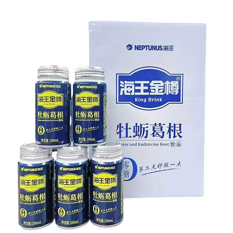 海王金樽 牡蛎葛根风味饮品(零糖 )0糖0脂 植物无糖饮料200ml *24罐