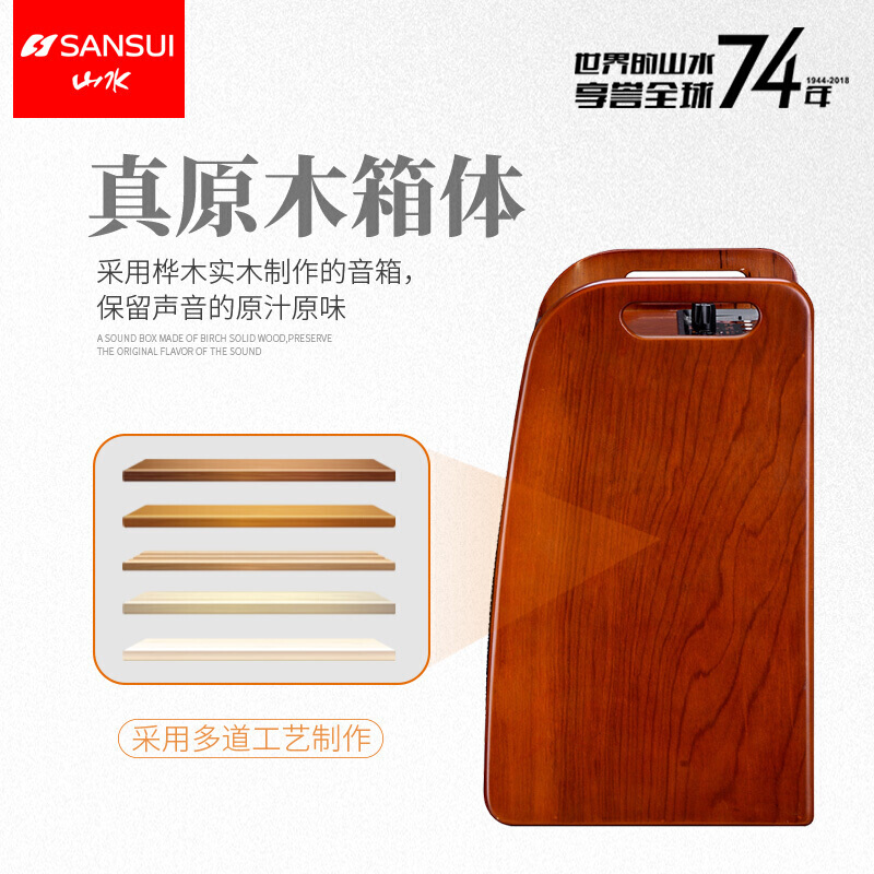 山水(SANSUI)SY06-01户外广场舞音响专业背包音箱 低音炮蓝牙音箱 便携式手提播放器插卡大功率扩音器带麦克风