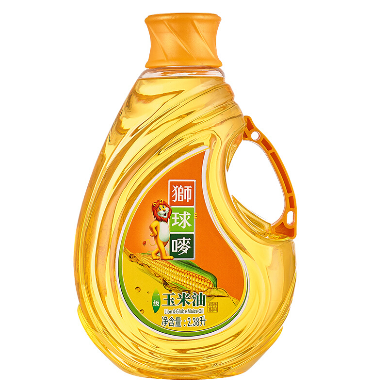 狮球唛 一级压榨 非转基因 食用玉米油2.38L