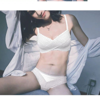 可莉允内衣女无钢圈薄款聚拢小胸衣白色少女学生超薄文胸罩大胸显小夏季胸罩