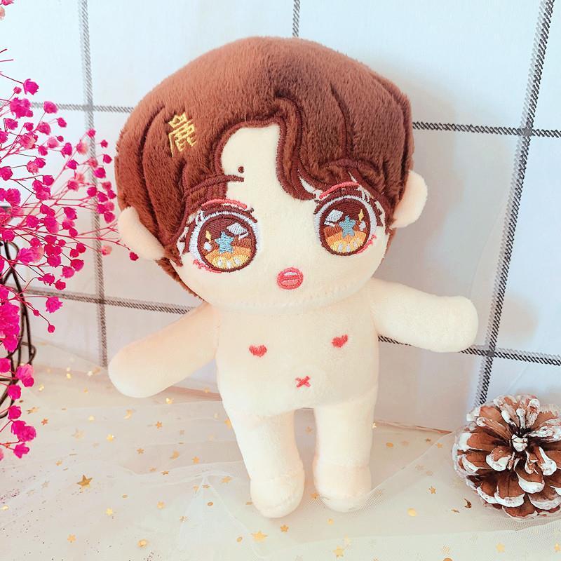 鹿晗玩偶人形明星公仔20cm娃衣服布偶可换衣服的娃娃毛绒玩具