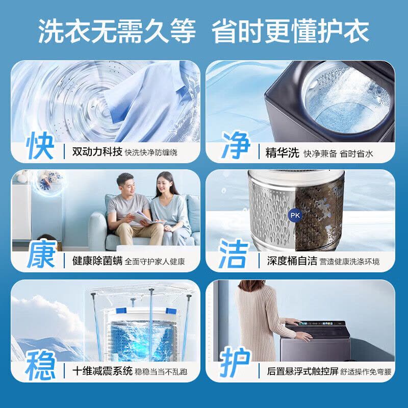 海尔波轮洗衣机XQS110-BE7VE5 11kg大容量变频节能 1级能效 适用四口以上家庭图片