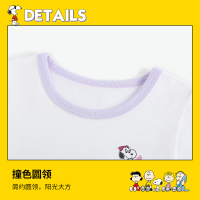 史努比童装儿童T恤短袖上衣夏季新款女童中小童外出衣服