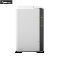群晖(Synology)DS220j 2盘位NAS网络存储服务器(无内置硬盘)不规则体SATA接端口支持NAS盘红盘金盘