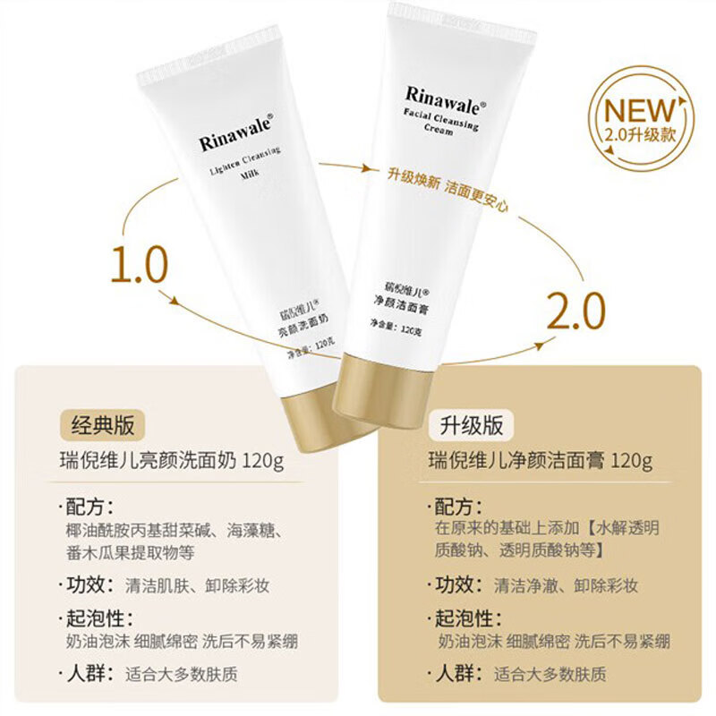 瑞倪维儿净颜洁面膏120g/支高清大图