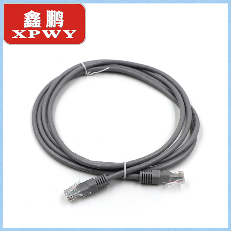 XPWY河北鑫鹏 六类非屏蔽成品网线跳线 八芯双绞连接线 10米 灰色 按条销售高清大图