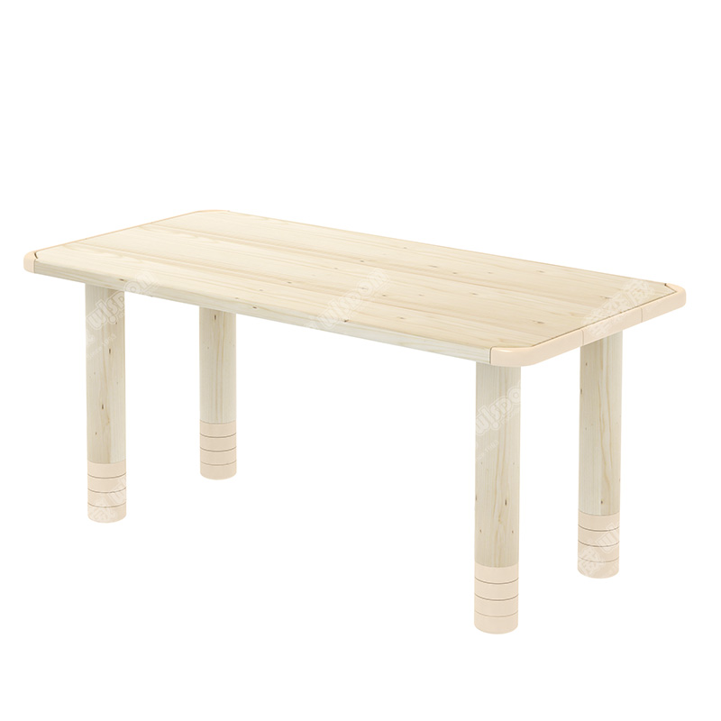 华森葳儿童家具 童话王国实木6人桌高清大图