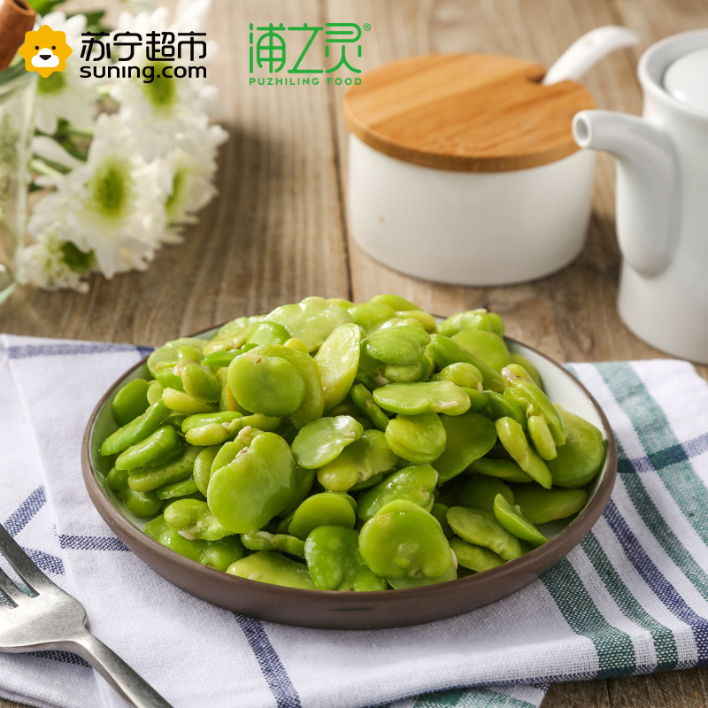 浦之灵 去皮蚕豆仁 欧式蚕豆瓣 冷冻蔬菜 300g/袋装高清大图