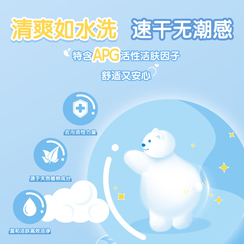 心相印 XCY040+P1心相印湿厕纸系列40片装湿巾*1包(云熊22-1版)高清大图