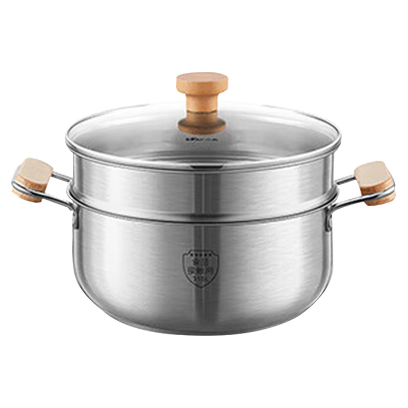 小熊汤锅24cm均匀导热清洗简单优选材质CP-JG010