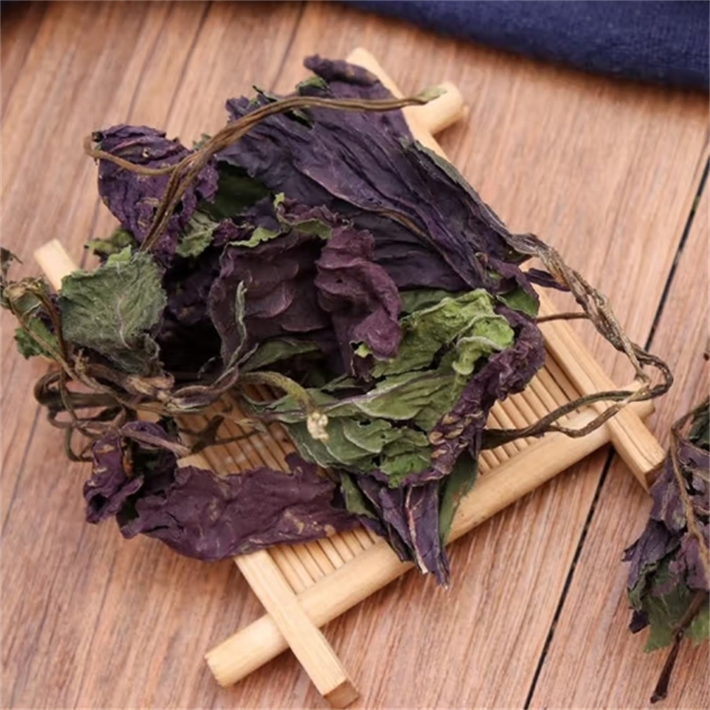 紫苏叶100克泡水 精选紫苏叶干泡茶 泡脚小叶紫苏叶粉高清大图