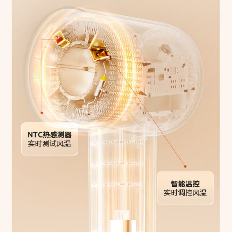 美的智能恒温负离子电吹风MB-1817 3200W大风力护发造型设计便携家用高清大图