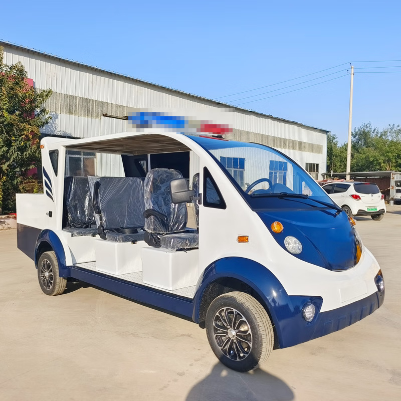 德武军恒电动巡逻车皮卡三排8座观光车7500瓦+72v150ah*9只铅酸电池刹车助力