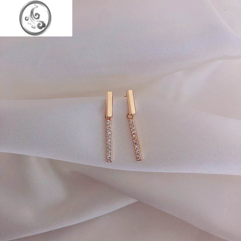 JiMi耳环女简约小耳钉2023新款潮女韩国网红气质耳饰银银银针