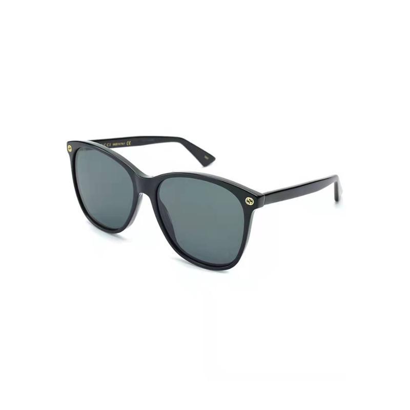 Gucci全球代购古驰太阳镜女GG0024S-001专柜正品大框墨镜
