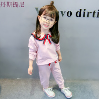 女宝宝秋装套装潮0一1-3岁女童洋气纯棉时髦长袖卫衣韩版小孩衣服