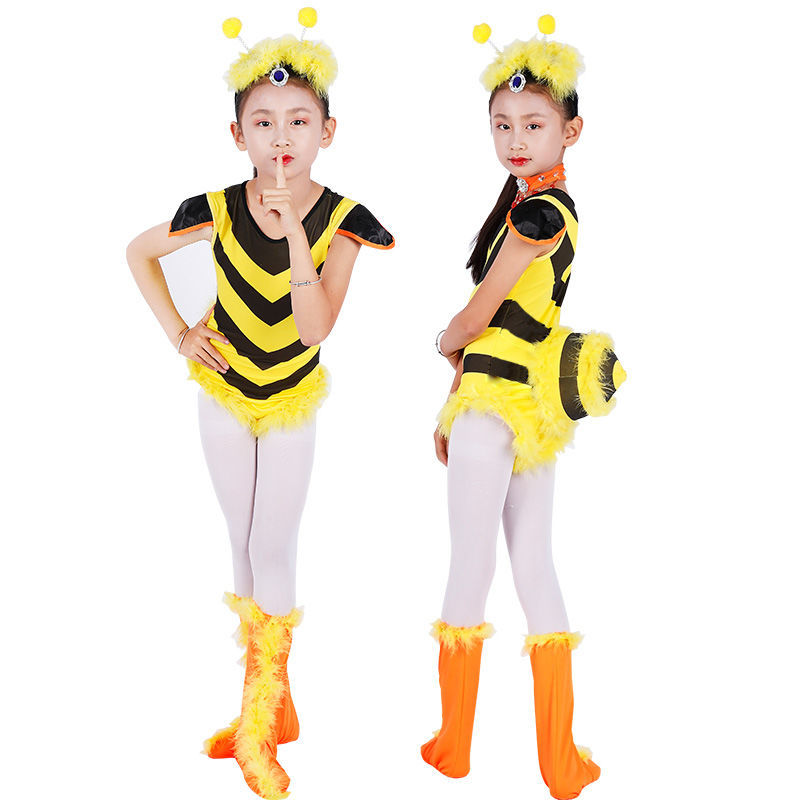 儿童蜜蜂表演服装