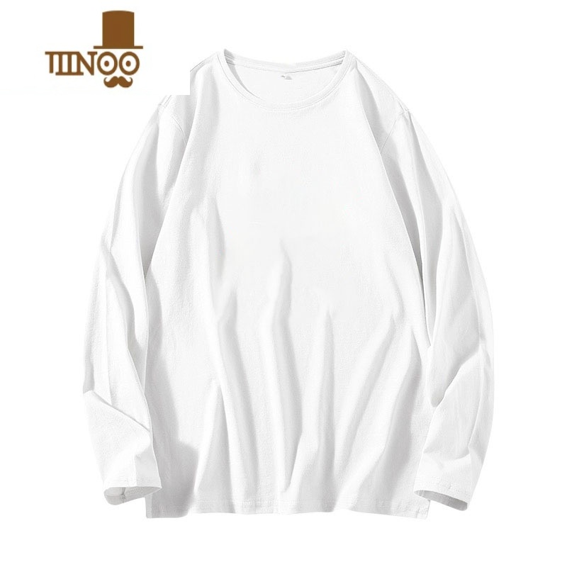YANXU新款男装长袖t恤字母印花学生圆领卫衣休闲宽松打底衫潮高清大图