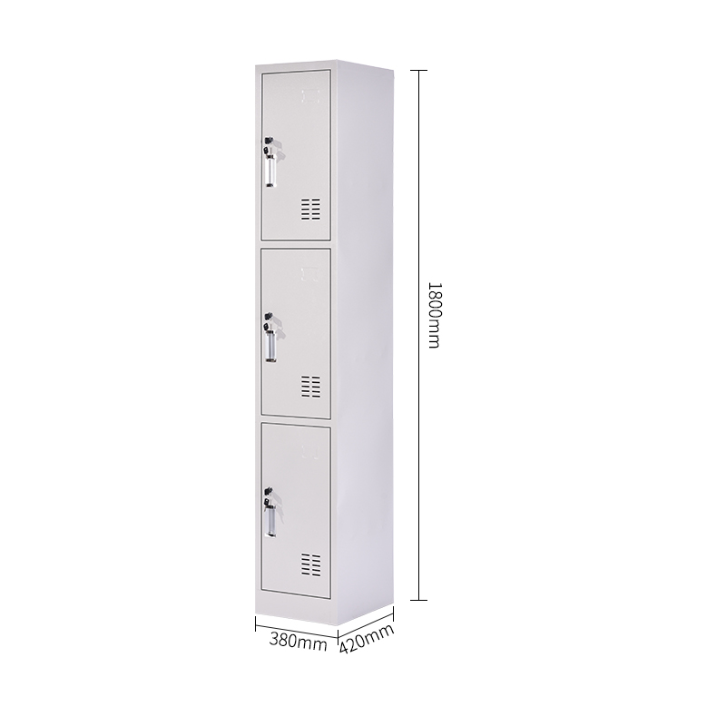 创世人 钢制更衣柜单三门柜铁皮柜高清大图