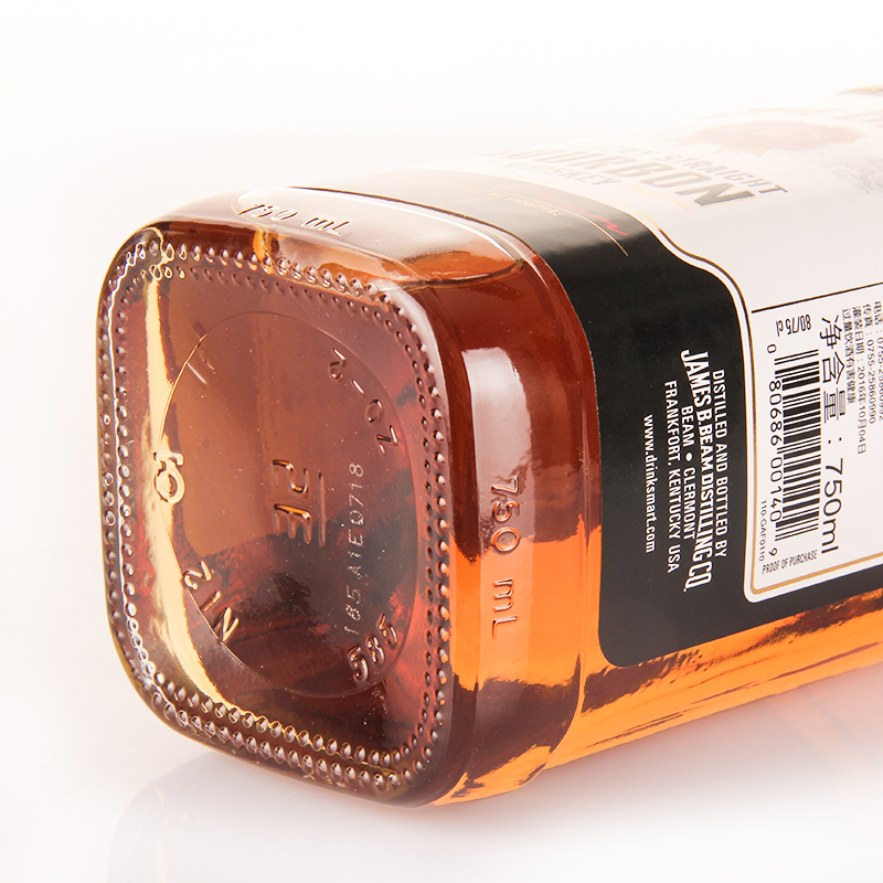 洋酒 美国进口 占边(Jim Beam) 波本威士忌 占边波本威士忌750ml