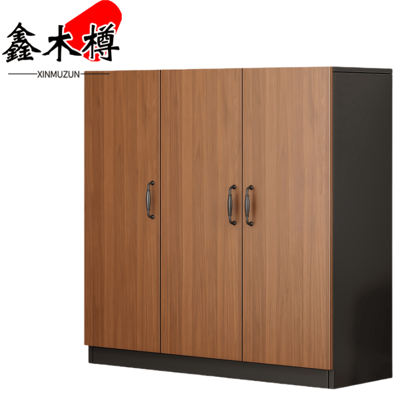 鑫木樽鞋柜90*32*95cm个高清大图