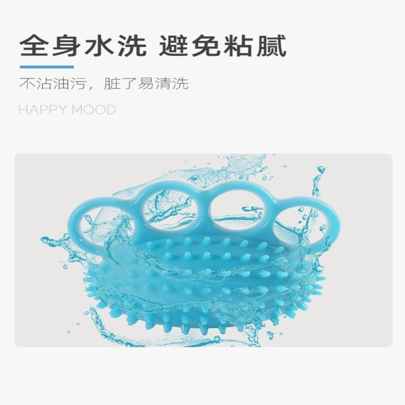 绿色发光刺球 分指握力球按摩康复训练老人锻炼器材手部指力量圈握力器中风偏瘫