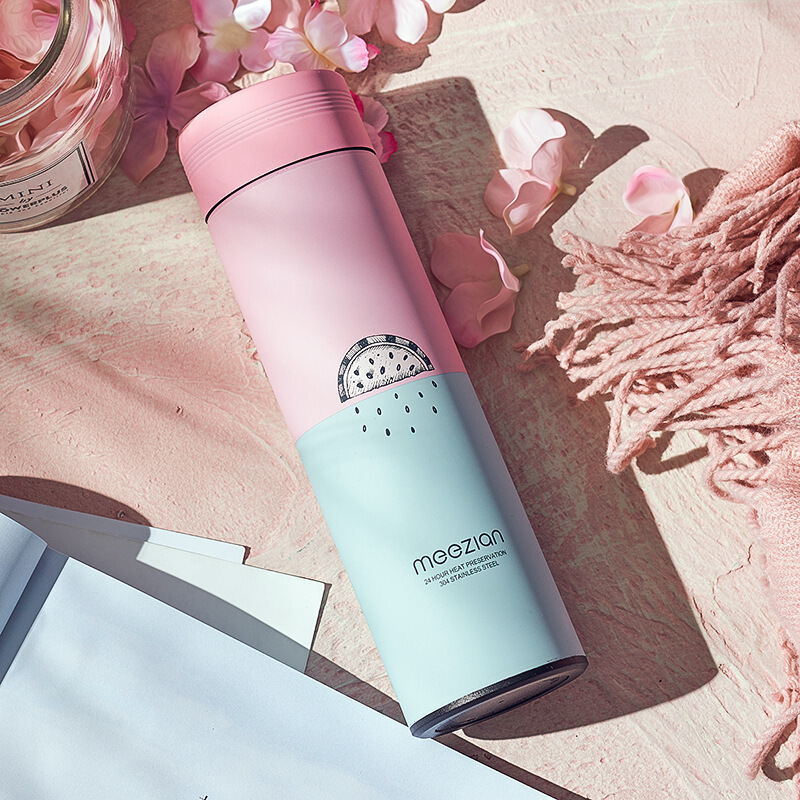 保温杯男女学生便携韩版清新文艺水杯子品牌创意刻字定制